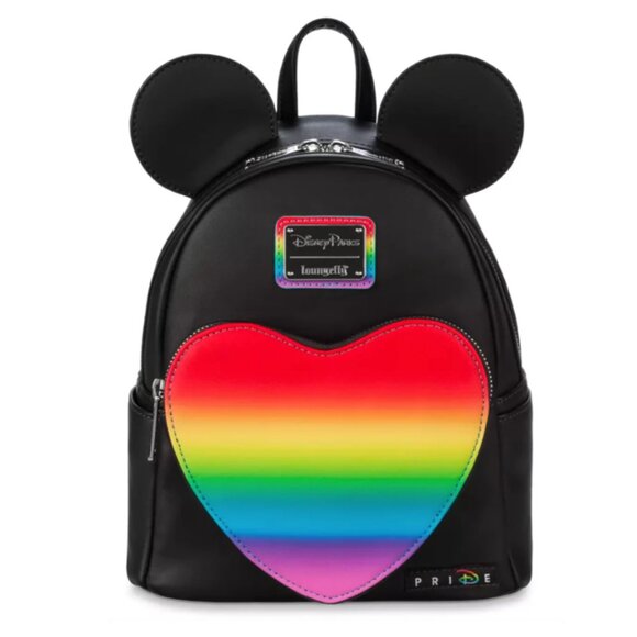 Mickey Mouse Loungefly Mini Backpack – Disney Pride - Picture 1 of 3